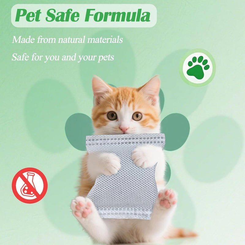 NEWKEY 12 Pack Odor Remover Refills for Hooded Cat Litter Box, Activated Charcoal Filters Replacement, Odor Eliminator for Automatic Litter Box, Activated Carbon Filters for Pet Odor, Keep Home Fresh - Image 3